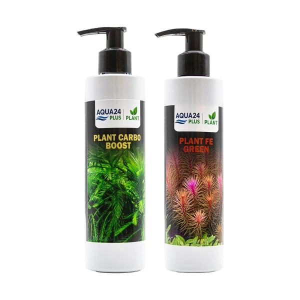 AQUA24 PLUS Zestaw Nawozów do Akwarium dla Roślin Carbo Żelazo 2x250ml