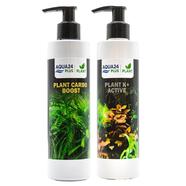AQUA24 PLUS Zestaw Nawozów do Akwarium dla Roślin Carbo Potas 2x250ml