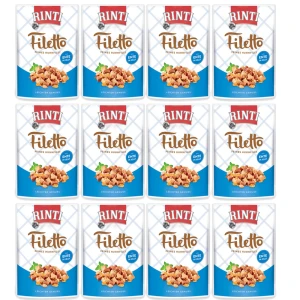 RINTI Filetto Kurczak i Kaczka w Galaretce Karma Mokra dla Psa 12x100g