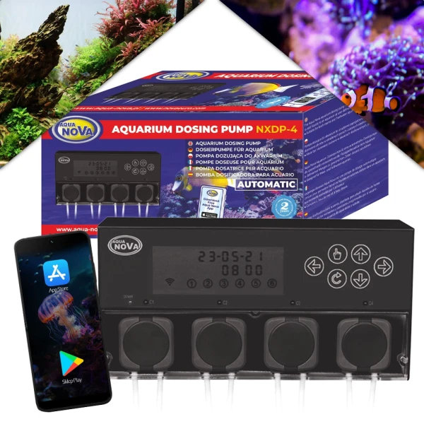 Aqua Nova NXDP-4 Inteligentna Pompa Dozująca 4-kanałowa z WiFi