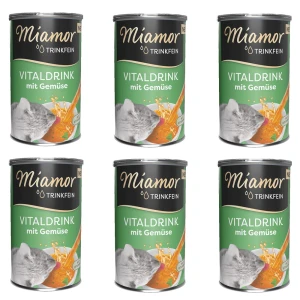 MIAMOR Vitaldrink z Warzywami Napój Zupka Nawadniająca dla Kota 6x135ml