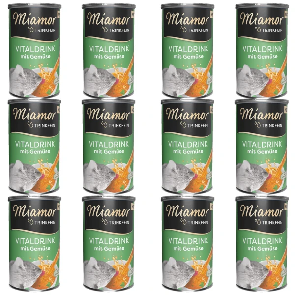 MIAMOR Vitaldrink z Warzywami Napój Zupka Nawadniająca dla Kota 12x135ml