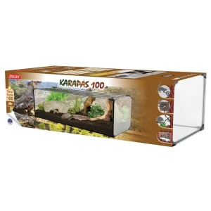 Zolux Karapas Terra Pro 100 - szklane terrarium dla żółwi 100x40x30cm 120L