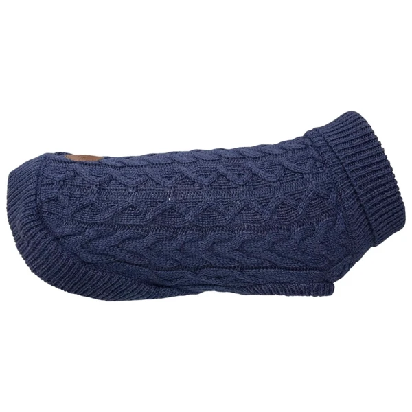 ZOLUX Jacquard Sweter dla Psa Niebieski 40 cm Shih Tzu Mops Pudel Ubranko