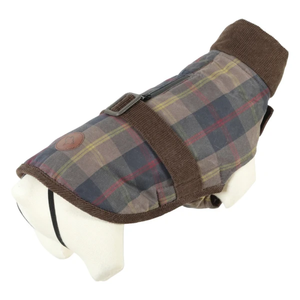 ZOLUX Cheverny Kurtka w Kratę dla Psa Brązowa 50cm Border Collie Ubranko