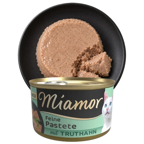 MIAMOR Feine Pastete Indyk 85g Puszka Bezzbożowa Karma Mokra dla Kotów