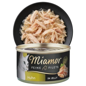 MIAMOR Feine Filets Kurczak w Galaretce 100g Puszka Karma Mokra dla Kotów