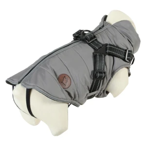 ZOLUX Kurtka Puchowa dla Psa Szara 40cm Szelki Shih Tzu Mops Ubranko