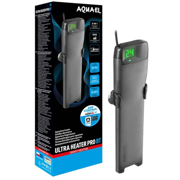 Aquael Ultra Heater Pro BT 50W Grzałka do Akwarium 15-50l Bluetooth