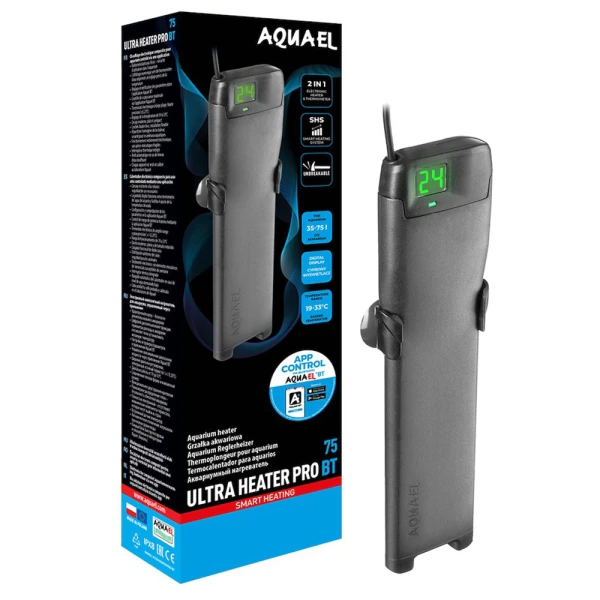 Aquael Ultra Heater Pro BT 75W Grzałka do Akwarium 35-75l Bluetooth