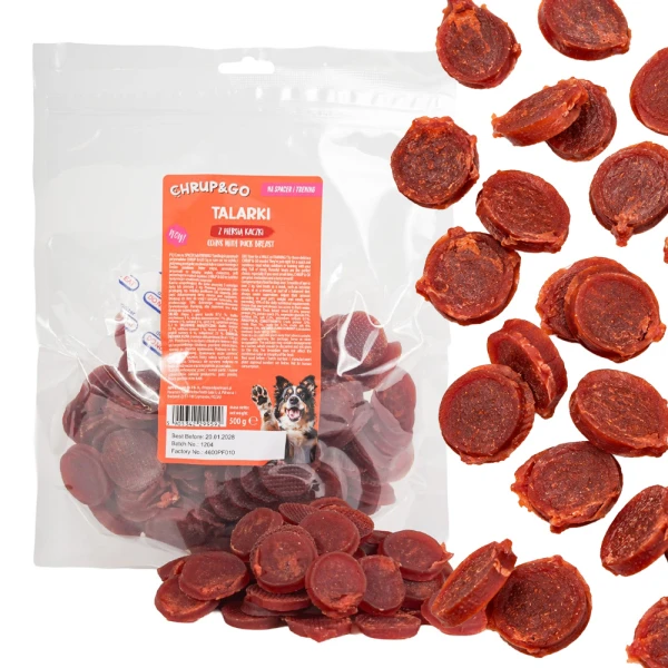 CHRUP&GO Talarki z Piersią Kaczki 500g Przysmak dla Psów Dorosłych