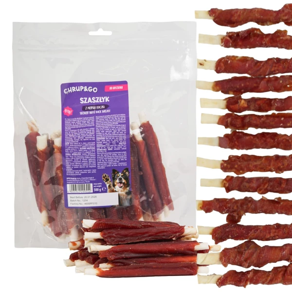 CHRUP&GO Patyczek z Piersią Kaczki 500g Przysmak dla Psów Dorosłych