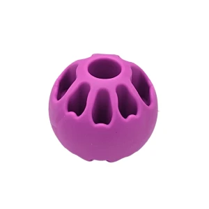 Fiboo Snack Fibool Jumbo Soft Fioletowy Neon dla Psa Piłka Smakołyki 8 cm