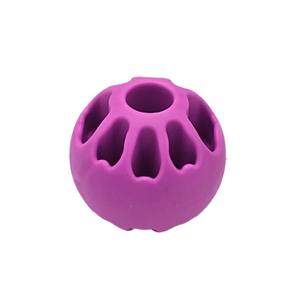 Fiboo Snack Fibool Jumbo Soft Fioletowy Neon dla Psa Piłka Smakołyki 8 cm