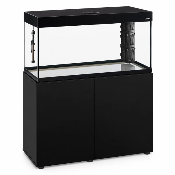 Aquael Zestaw Akwariowy Neo Set 240 Czarny 240L (121x41x56cm) z Szafką + Filtrem + Grzałką + LED